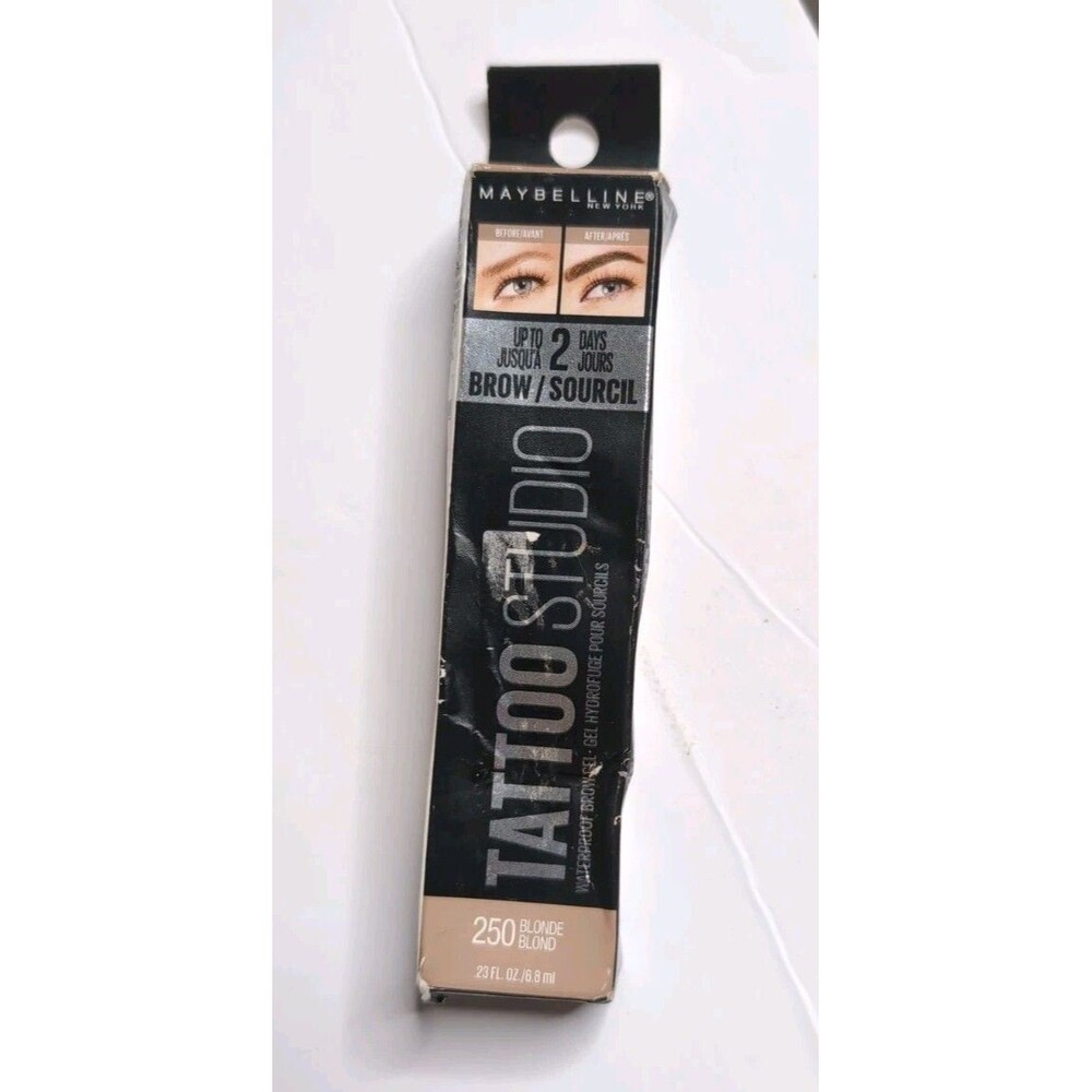 Maybelline Tattoo Studio BROW GEL 250 BLONDE BLOND Limited Edition Waterproof